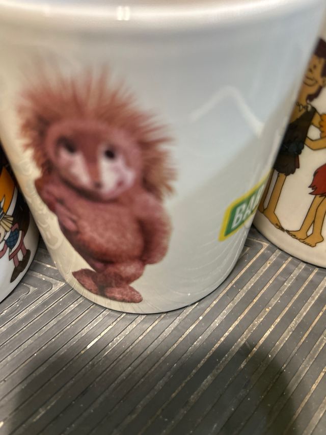 8 Tazas vintage dibujos animados 70-80