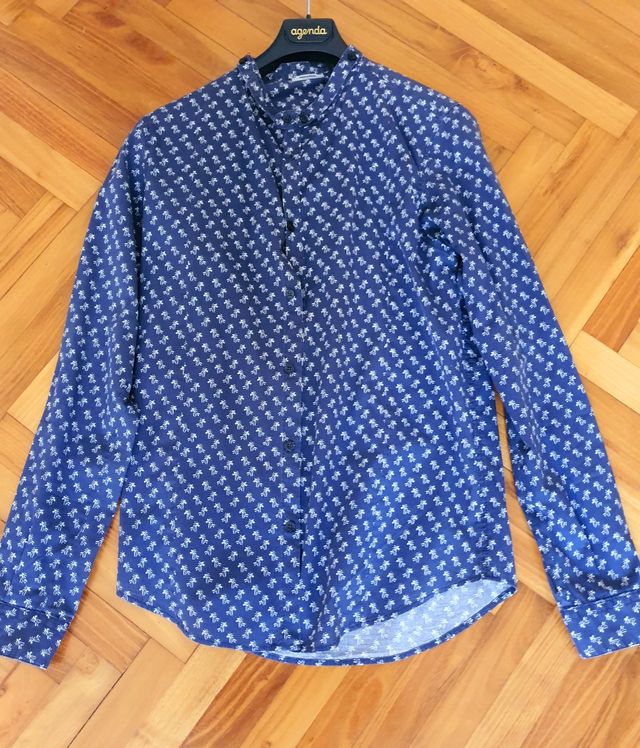 Camicia Imperial blu a maniche lunghe