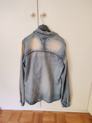 Camicia jeans leggera blu