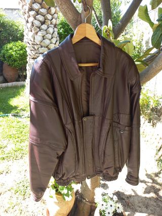 Cazadora vintage caballero marrón