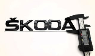 EMBLEMA LOGO TRASERO NEGRO LETRAS SKODA 2651.2