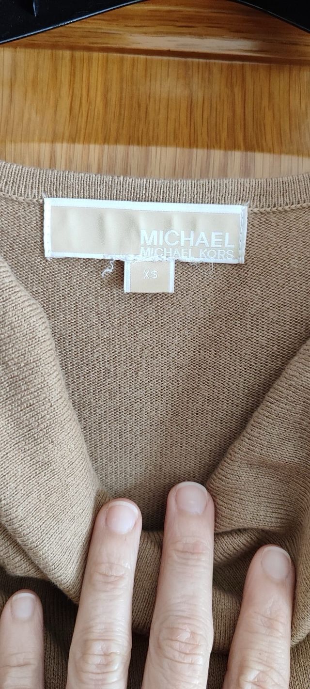 Vestido de punto beig Michael Kors