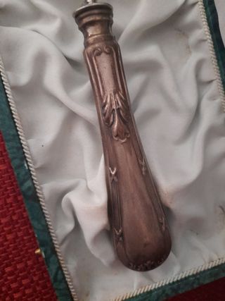 Pala de postre alpaca dorada