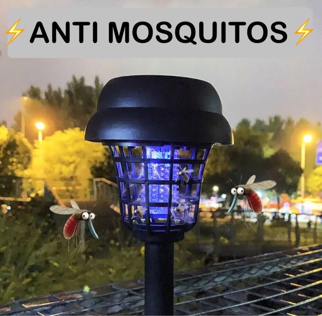 Pincho Solar Exterior luz solar y anti mosquitos