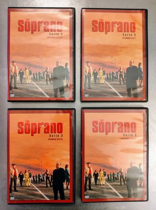 Pack 4 DVDs serie Los Soprano temporada 3 completa