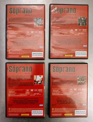 Pack 4 DVDs serie Los Soprano temporada 3 completa