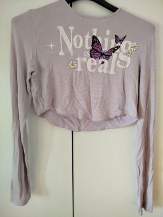 Maglia Bershka lilla, tg M