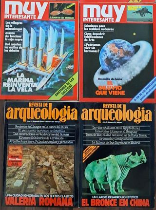Revistas antiguas Muy Interesante y Arqueología