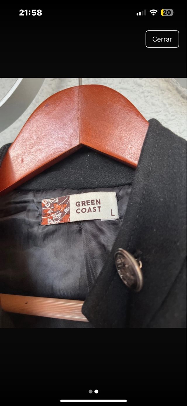 Gabardina larga negra