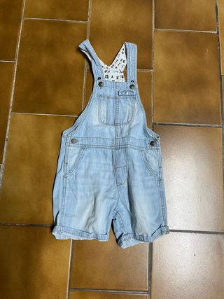 Peto vaquero bebé - corto Talla dos años o 90 cm