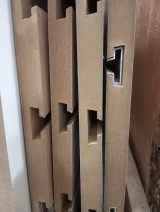 Panel lamas de madera