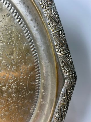 Antigua Bandeja o mesa de té de Marrakech