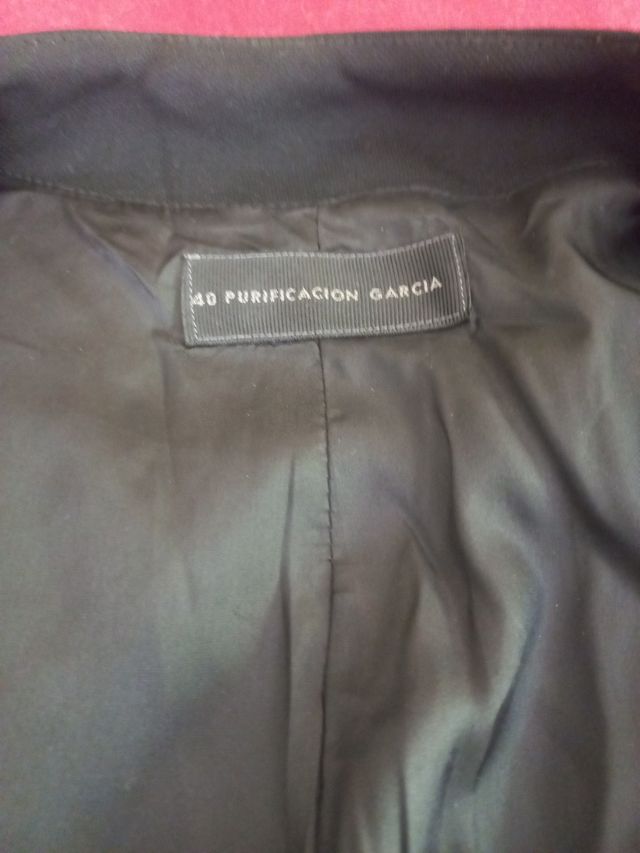 americana negra Purificación García - talla 40