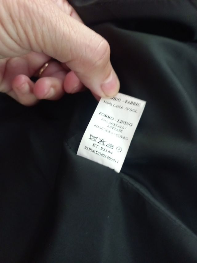 americana negra Purificación García - talla 40