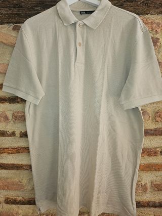 Polo ZARA beige talla 21