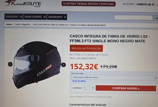 Casco moto LS2 FF396 talla L