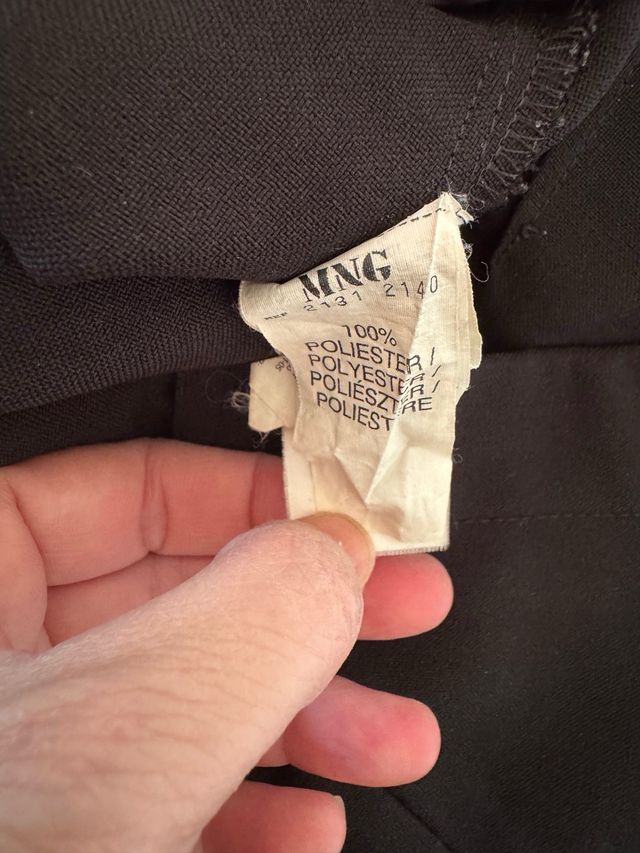 Pantalón Mango negro -talla S