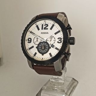 Reloj Fossil marrón y plata