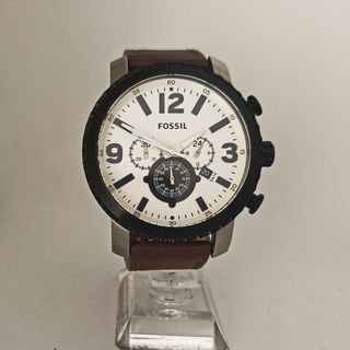 Reloj Fossil marrón y plata