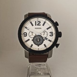 Reloj Fossil marrón y plata