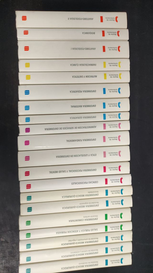 Libros de Enfermería edit. Masson 21 tomos.