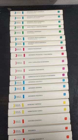 Libros de Enfermería edit. Masson 21 tomos.
