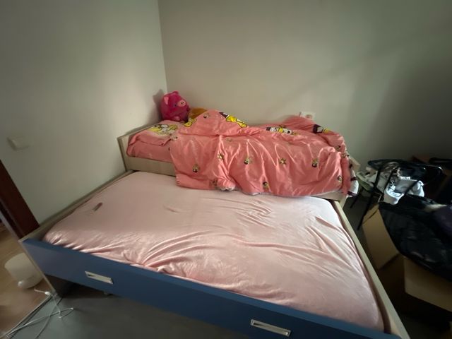 Litera infantil azul y rosa