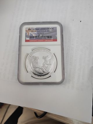 Moneda Plata Australia 2011 koala NGC 69