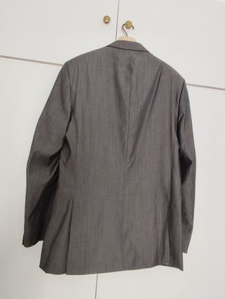 Traje de chaqueta Gris, raya diplomática