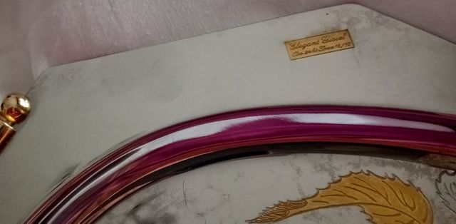 Bandeja de oro y acero inox