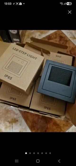 Juego de 12 lamparas led.