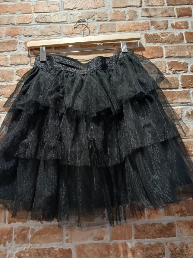 Falda negra tul - Falda corta