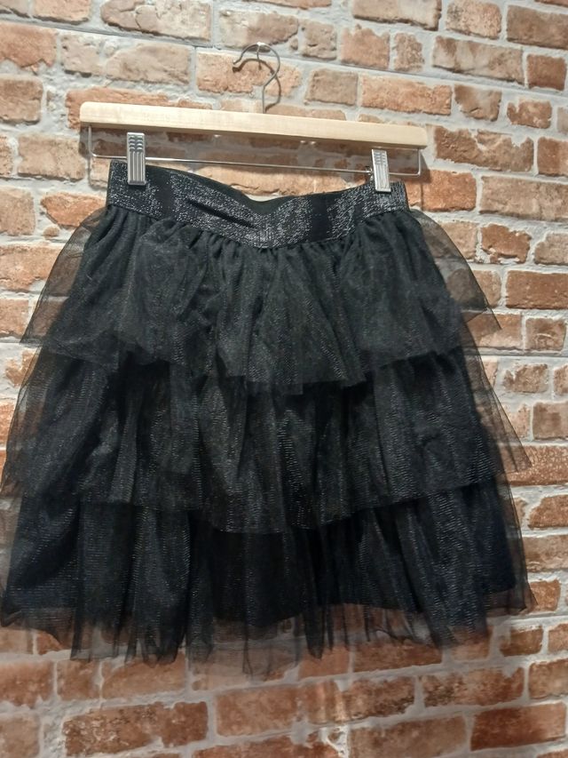 Falda negra tul - Falda corta