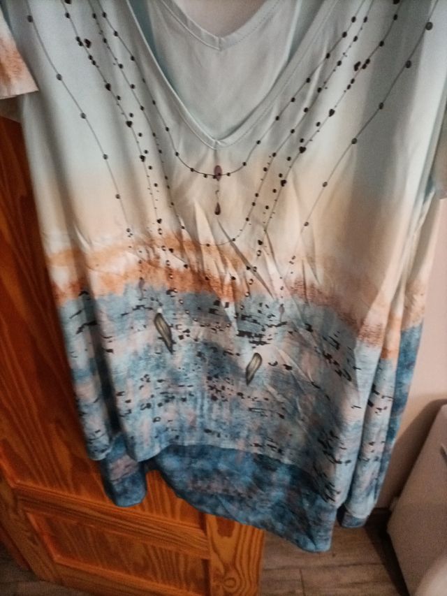 Vestido azul turquesa verano - Talla 6