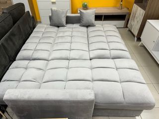 Sofá cama chaise longue 3 plazas - Gris