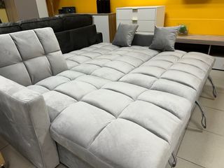 Sofá cama chaise longue 3 plazas - Gris