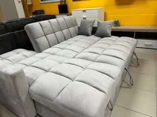 Sofá cama chaise longue 3 plazas - Gris