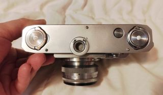 Cámara Kiev-4 con objetivo Júpiter 8M 50mm