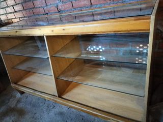 Mueble vitrina cristal mostrador