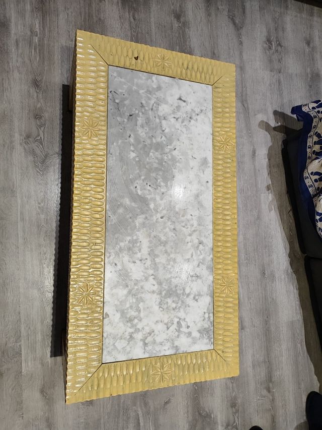 Mesilla mármol-madera amarilla