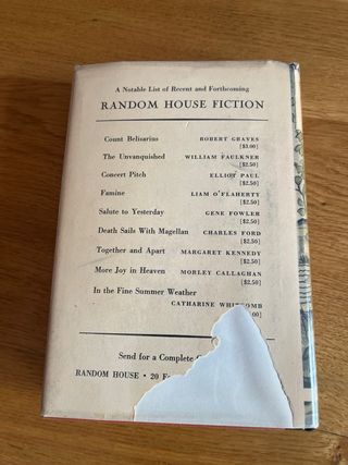 Libro Out of Africa 1a edición 1938