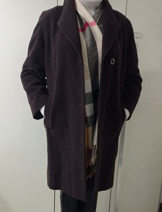 Cappotto lungo marrone