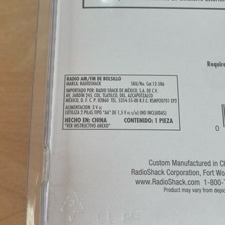 Radio portatil RadioShack coleccionista