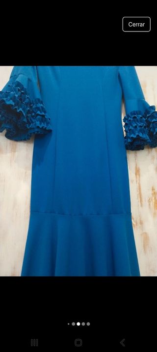 Traje Flamenca Azul