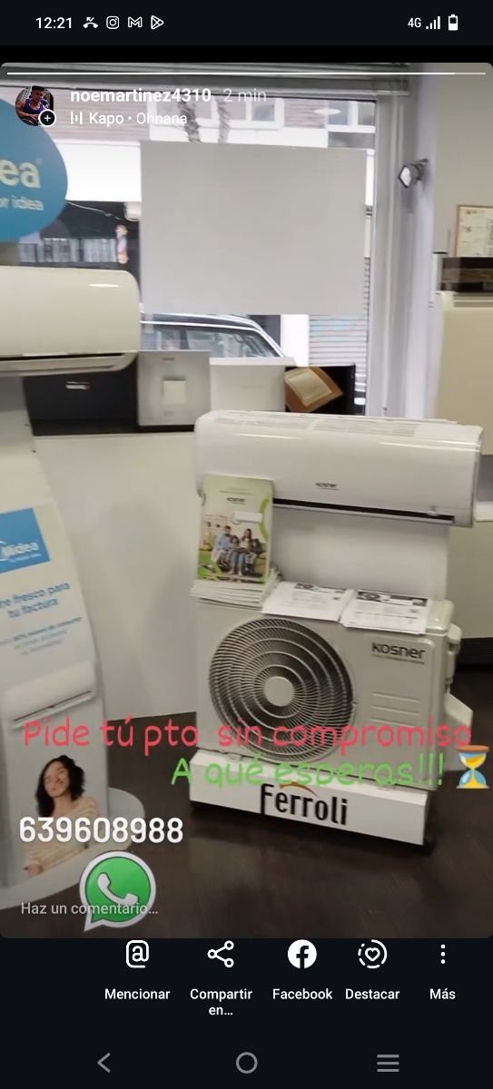 Aíre acondicionado Electricidad