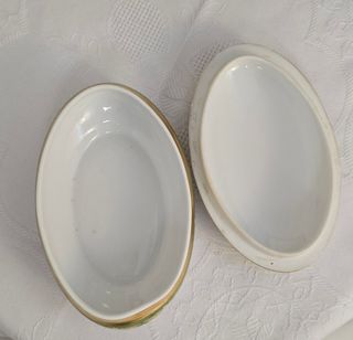 Caja joyero ovalada Limoges vintage