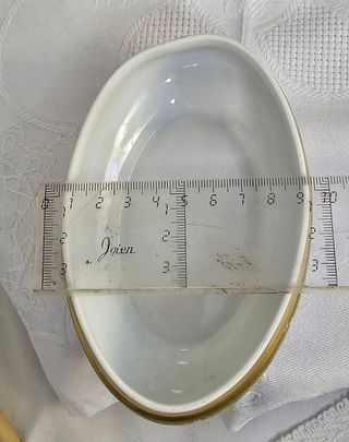 Caja joyero ovalada Limoges vintage