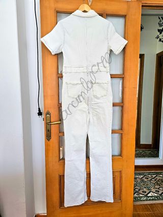 Mono denim blanco stradivarius