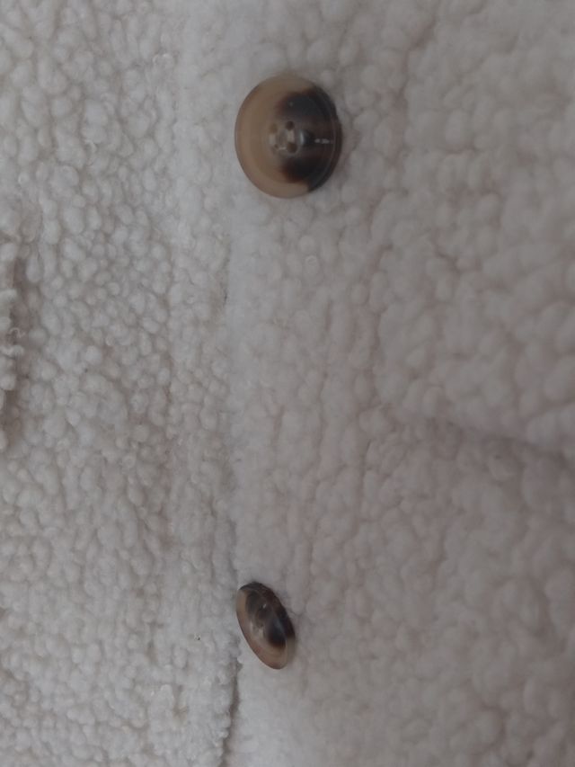 Abrigo borrego Shein beige talla M