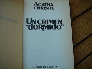 UN CRIMEN DORMIDO AGATHA CHRISTIE